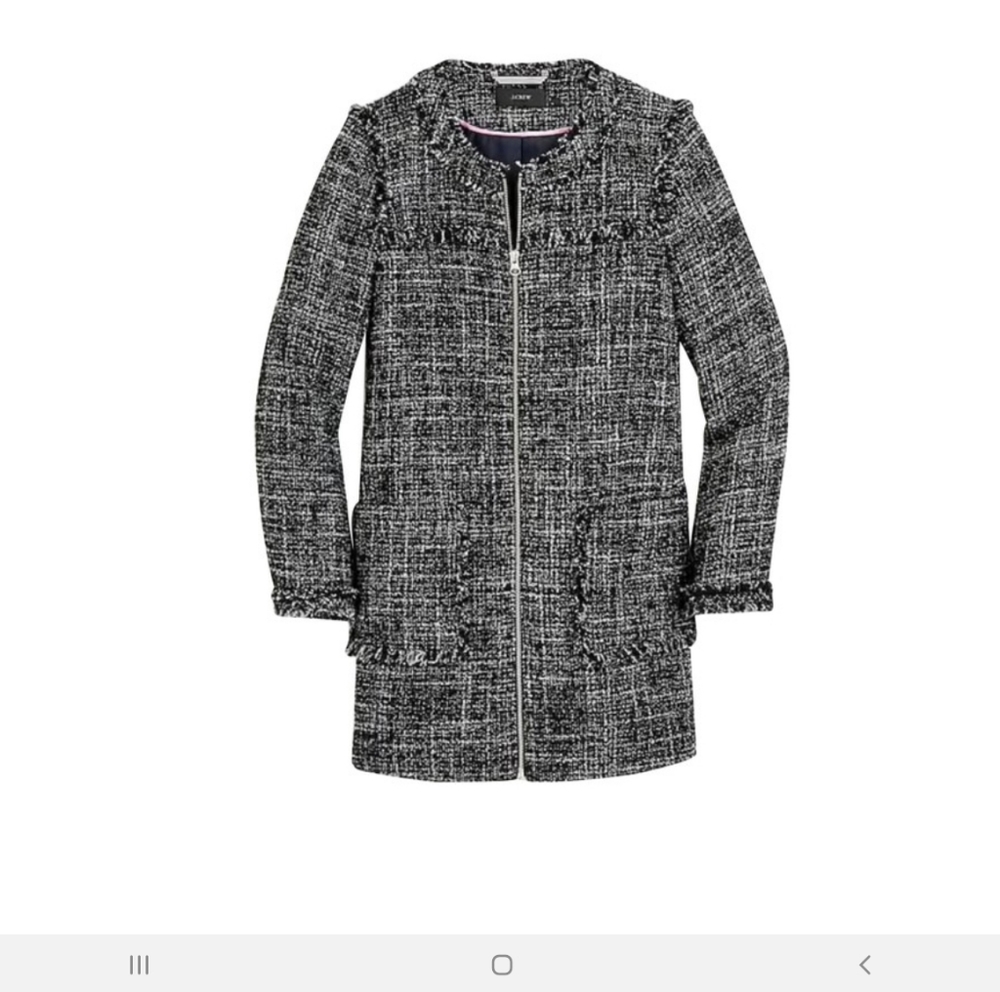 J crew tweed  jacket size 16